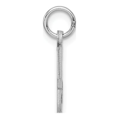 14K White Gold Small Number 5 Charm – view 3