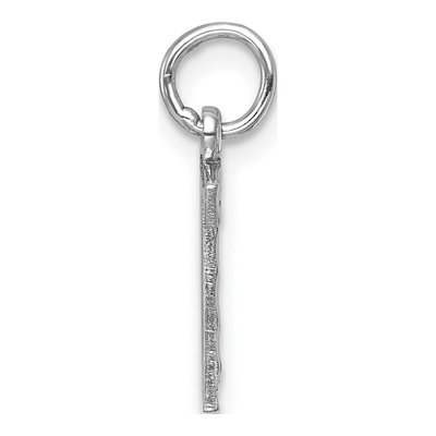14K White Gold Number 7 Charm – view 3