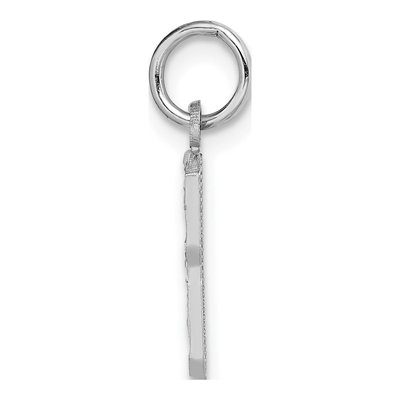 14K White Gold Small Number 8 Charm – view 3