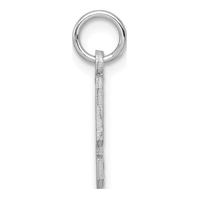 14K White Gold Number 9 Charm – view 3