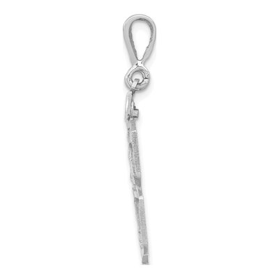 14K White Gold Small Number 78 Pendant – view 3