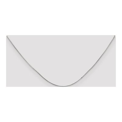 14K White Gold 0.6mm Round Snake Chain – view 6