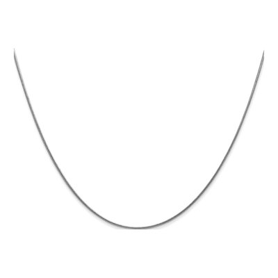 14K White Gold 0.8mm Round Snake Chain – view 3