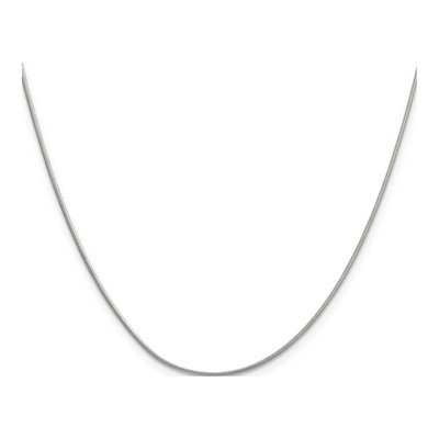 14K White Gold 0.9mm Round Snake Chain – view 4