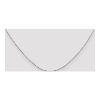 14K White Gold 0.9mm Round Snake Chain – view 6