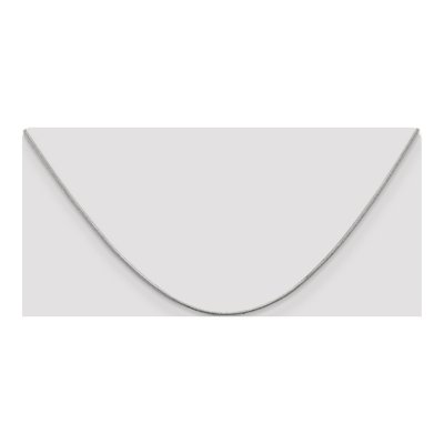 14K White Gold 1.1mm Round Snake Chain Bracelet – view 6