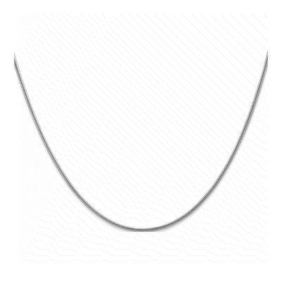 14K White Gold 1.6mm Round Snake Chain – view 5
