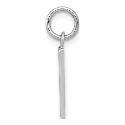 14K White Gold Small Number 1 Pendant – view 3
