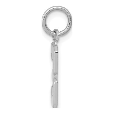 14K White Gold Small Number 3 Pendant – view 3
