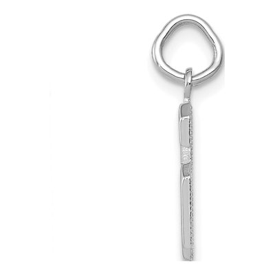 14K White Gold Small Number 6 Pendant – view 3
