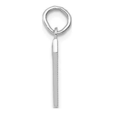 14K White Gold Small Number 7 Charm – view 3