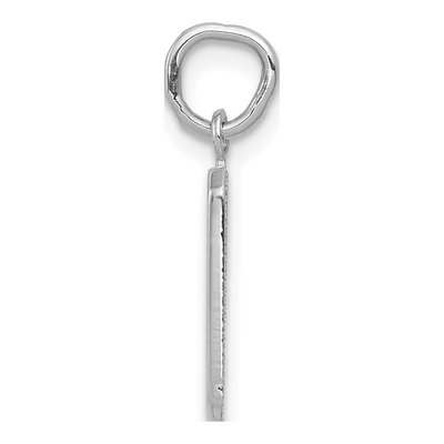 14K White Gold Small Number 9 Pendant – view 3