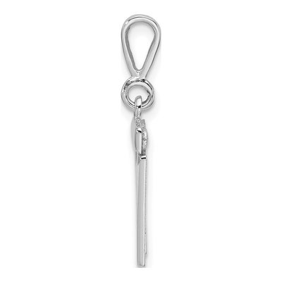 14K White Gold Number 11 Charm – view 3