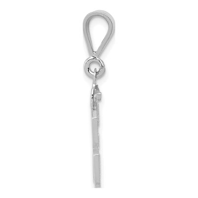 14K White Gold Number 33 Pendant – view 2