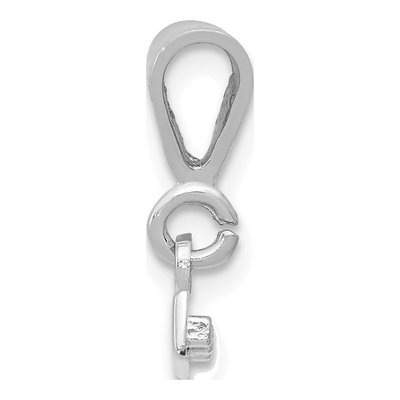 14K White Gold Small Top Charm – view 3