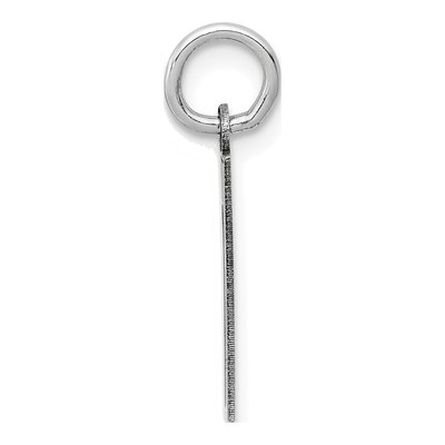 14K White Gold Small Number 1 Charm – view 3