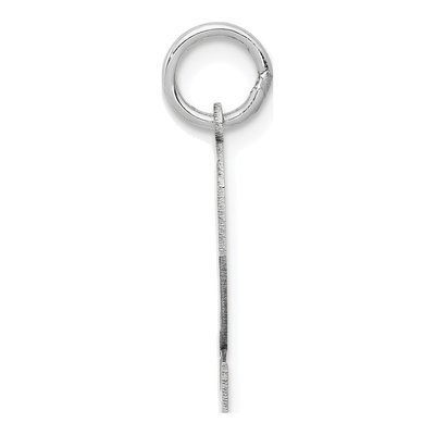 14K White Gold Small Number 2 Pendant – view 3