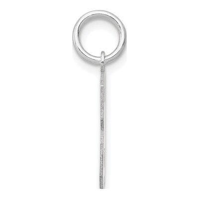 14K White Gold Small Number 3 Pendant – view 3