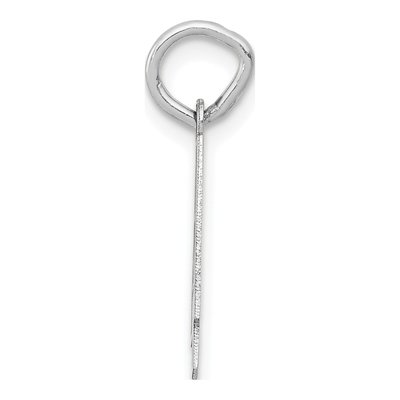 14K White Gold Small Number 4 Pendant – view 3