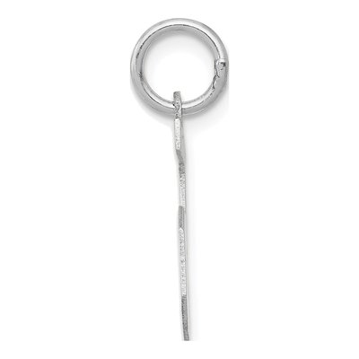 14K White Gold Small Number 5 Pendant – view 3