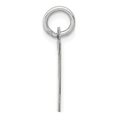14K White Gold Small Number 7 Pendant – view 3