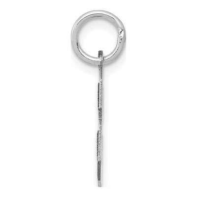 14K White Gold Small Number 8 Pendant – view 3