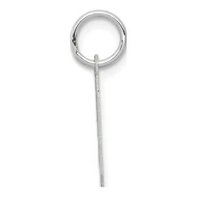14K White Gold Small Number 9 Pendant – view 3