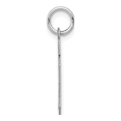 14K White Gold Small Number 10 Pendant – view 2