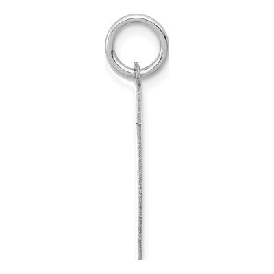 14K White Gold Small Number 11 Pendant – view 2