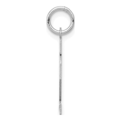 14K White Gold Small Number 12 Pendant – view 2