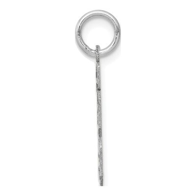14K White Gold Small Number 13 Charm – view 2
