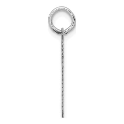 14K White Gold Number 19 Charm – view 3