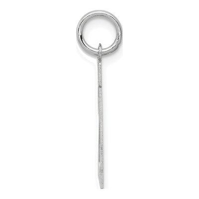 14K White Gold Number 24 Charm – view 2