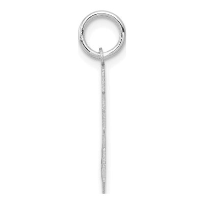 14K White Gold Small Number 25 Pendant – view 2
