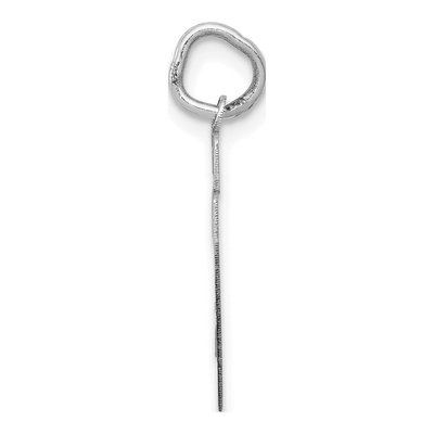 14K White Gold Number 27 Charm – view 2