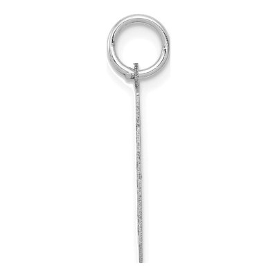 14K White Gold Small Number 30 Charm – view 2
