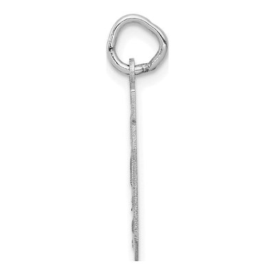 14K White Gold Number 40 Charm – view 2