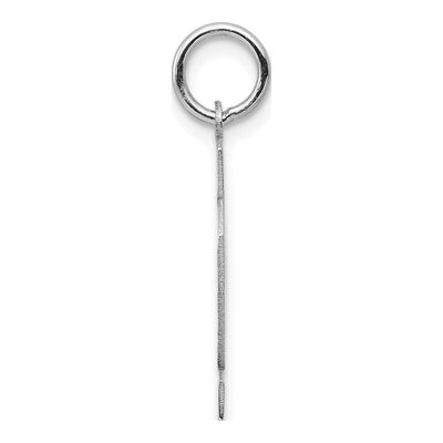 14K White Gold Small Number 42 Charm – view 3