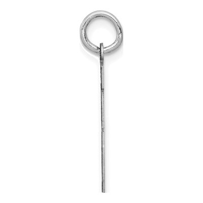 14K White Gold Number 46 Charm – view 2