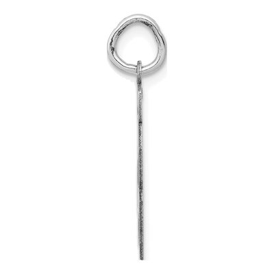 14K White Gold Number 48 Charm – view 2
