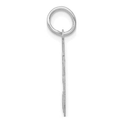 14K White Gold Number 50 Charm – view 2