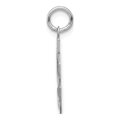 14K White Gold Number 58 Charm – view 2