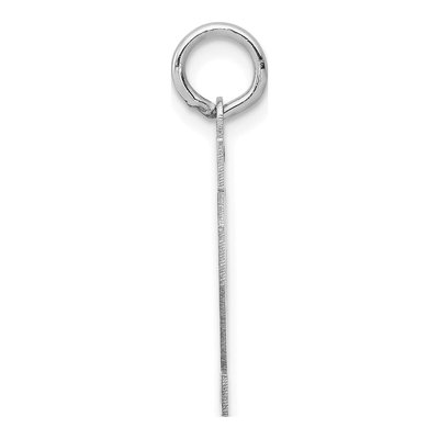 14K White Gold Small Number 62 Pendant – view 2