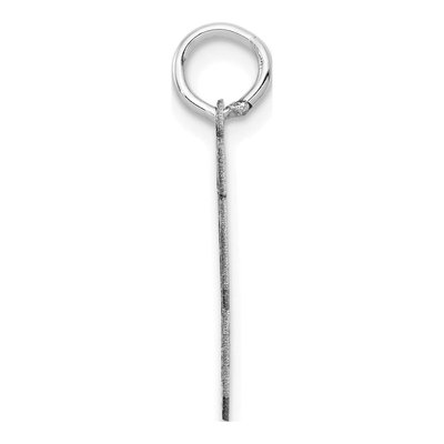 14K White Gold Number 63 Pendant – view 2