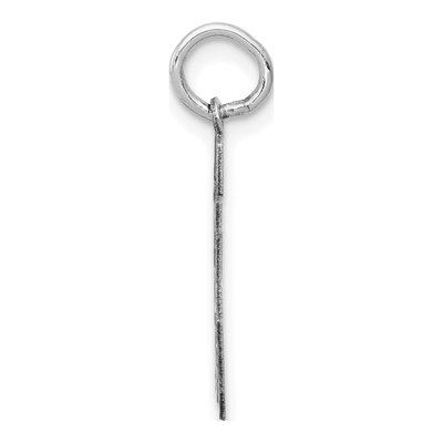 14K White Gold Number 65 Charm – view 2