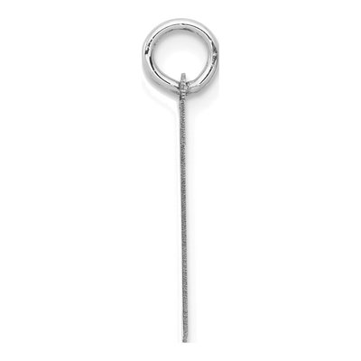 14K White Gold Number 67 Charm – view 2
