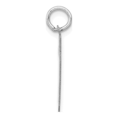 14K White Gold Number 79 Charm – view 2