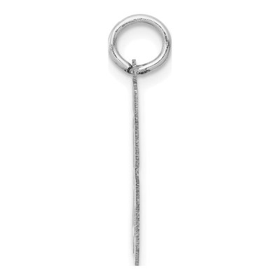 14K White Gold Number 86 Charm – view 3