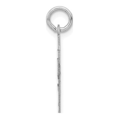 14K White Gold Number 87 Charm – view 2