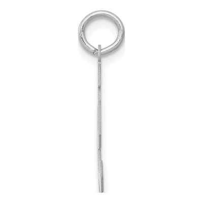 14K White Gold Number 91 Charm – view 2